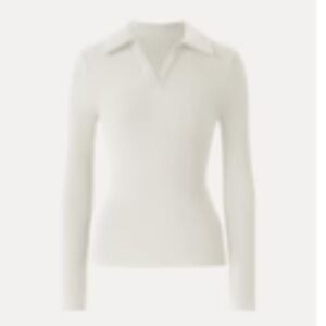 OGL MaxWarm Polo Neck Long Sleeve Top size L Large color Milk Cream